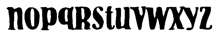 ZP Milkshake Expanded Font LOWERCASE
