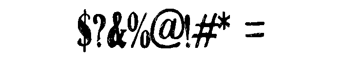 ZP Milkshake Macho Condensed Font OTHER CHARS