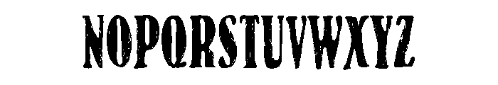 ZP Milkshake Macho Condensed Font UPPERCASE