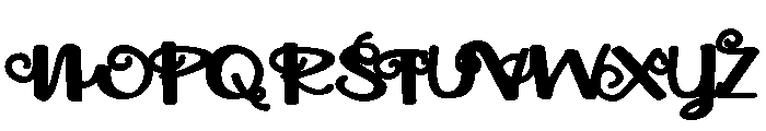 ZP Mollymawk Bold Font UPPERCASE