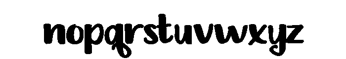 ZP Mollymawk Bold Font LOWERCASE