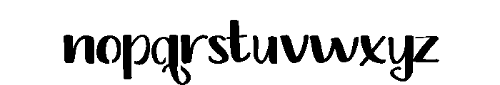 ZP Mollymawk Stencil Font LOWERCASE
