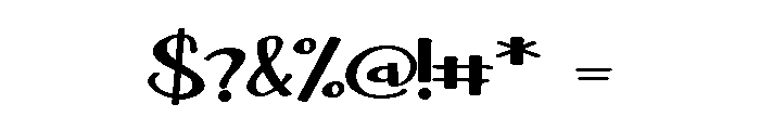 ZP Mollymawk Font OTHER CHARS
