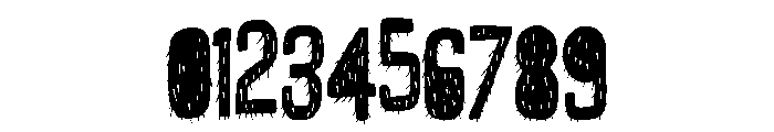 ZP Monstrosity Furry Condensed Font OTHER CHARS