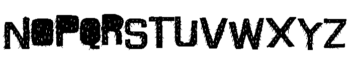 ZP Monstrosity Furry Expanded Font UPPERCASE