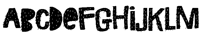 ZP Monstrosity Furry Font UPPERCASE