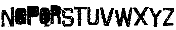 ZP Monstrosity Furry Font UPPERCASE