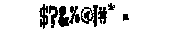 ZP Monstrosity More Condensed Font OTHER CHARS