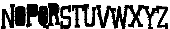 ZP Monstrosity More Condensed Font UPPERCASE
