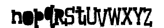 ZP Monstrosity More Condensed Font LOWERCASE