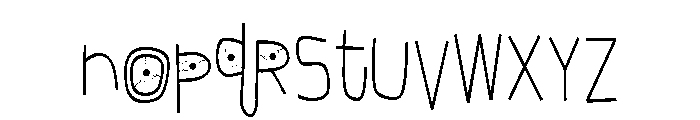 ZP Monstrosity More Print Condensed Font LOWERCASE