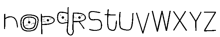 ZP Monstrosity More Print Expanded Font LOWERCASE