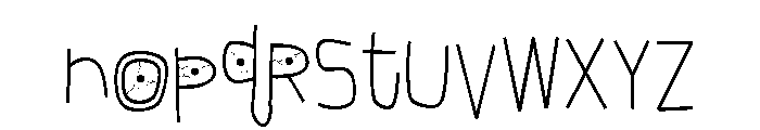 ZP Monstrosity More Print Font LOWERCASE