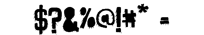 ZP Monstrosity Font OTHER CHARS