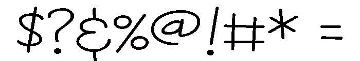 ZP Moonshine Expanded Font OTHER CHARS