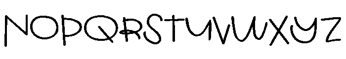 ZP Moonshine Expanded Font LOWERCASE