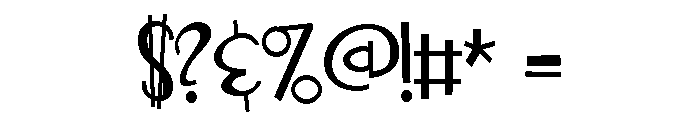 ZP Mother May I Condensed Font OTHER CHARS