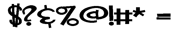ZP Mother May I Expanded Bold Font OTHER CHARS
