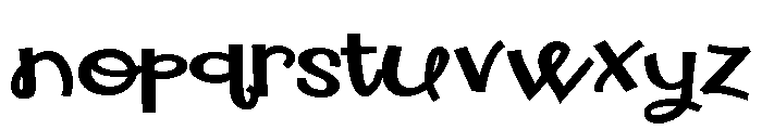 ZP Mother May I Expanded Bold Font LOWERCASE