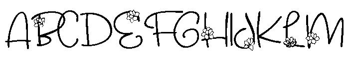 ZP Moulder Magnolia Font UPPERCASE