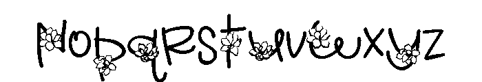 ZP Moulder Magnolia Font LOWERCASE