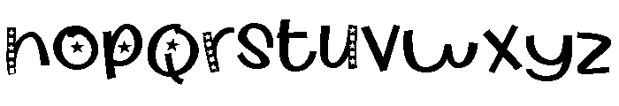 ZP Mouseman Motherland Expanded Font LOWERCASE