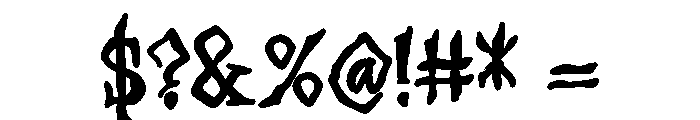 ZP Necrophobia Bold Font OTHER CHARS