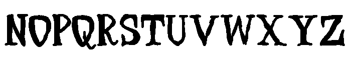 ZP Necrophobia Bold Font UPPERCASE