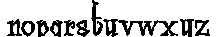 ZP Necrophobia Bold Font LOWERCASE