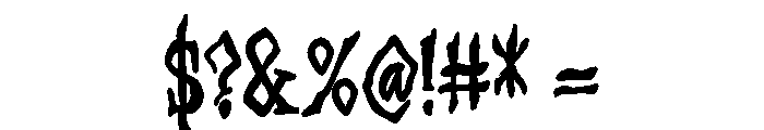 ZP Necrophobia Condensed Bold Font OTHER CHARS