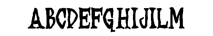 ZP Necrophobia Condensed Bold Font UPPERCASE