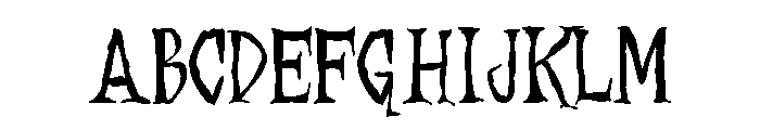 ZP Necrophobia Condensed Font UPPERCASE