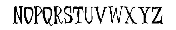 ZP Necrophobia Condensed Font UPPERCASE