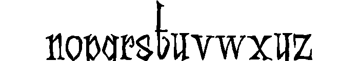 ZP Necrophobia Condensed Font LOWERCASE