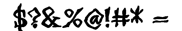 ZP Necrophobia Expanded Bold Font OTHER CHARS