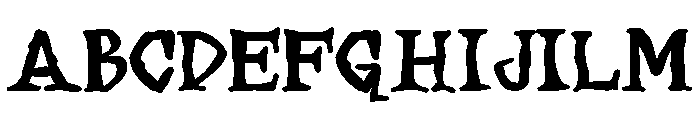 ZP Necrophobia Expanded Bold Font UPPERCASE