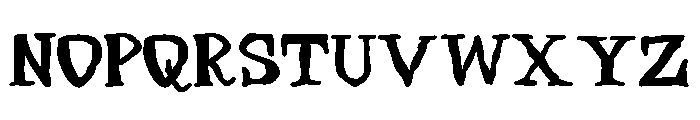 ZP Necrophobia Expanded Bold Font UPPERCASE