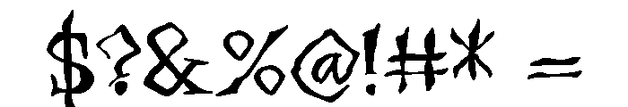 ZP Necrophobia Expanded Font OTHER CHARS