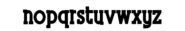 ZP New Mexico Bold Font LOWERCASE