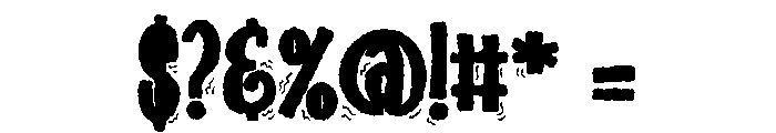ZP Nincaberry Scary Condensed Font OTHER CHARS