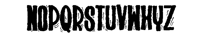 ZP Nincaberry Scary Condensed Font UPPERCASE
