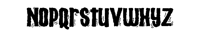 ZP Nincaberry Scary Condensed Font LOWERCASE