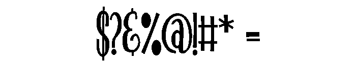 ZP Nincaberry Scary Night Condensed Font OTHER CHARS