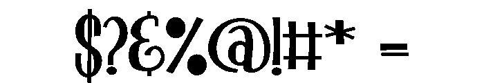 ZP Nincaberry Scary Night Expanded Font OTHER CHARS