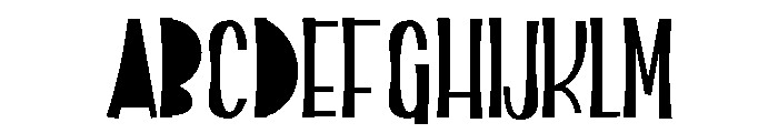 ZP Nincaberry Scary Night Expanded Font UPPERCASE