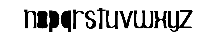 ZP Nincaberry Scary Night Expanded Font LOWERCASE