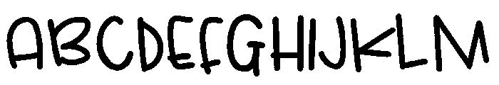 ZP Ninnyhammer Bold Font UPPERCASE