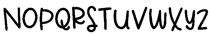 ZP Ninnyhammer Bold Font UPPERCASE