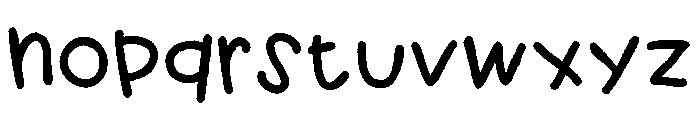 ZP Ninnyhammer Bold Font LOWERCASE