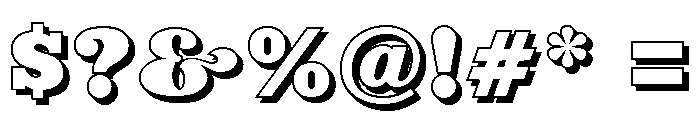 ZP Oh Yeah 3d Font OTHER CHARS